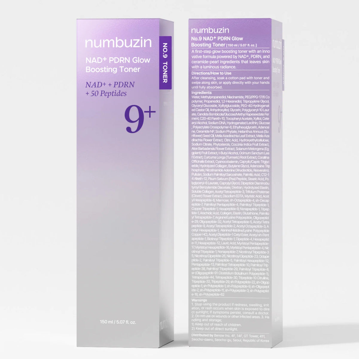 Numbuzin No.9 NAD+ PDRN Glow Boosting Toner (150ml)