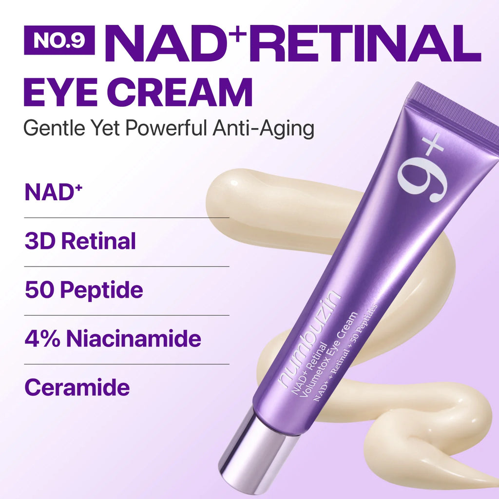 Numbuzin - No.9 NAD+ Retinal Volumetox Eye Cream