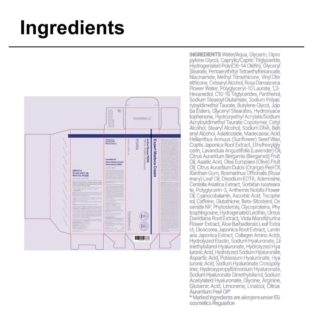 Centellian24 - Expert Madeca Cream Active Renew PDRN 50ml