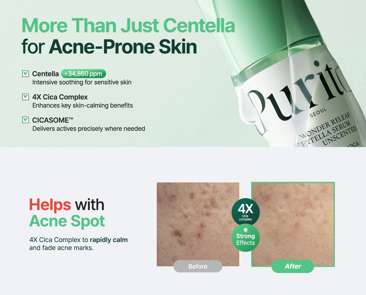 PURITO – Wonder Releaf Centella Serum Unscented (60ml)