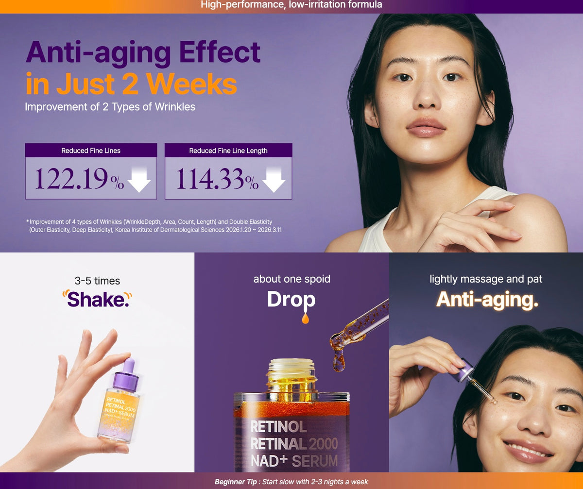 PURITO - Retinol Retinal 2000 NAD+ Serum (30ml)