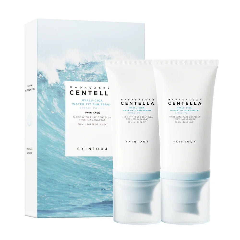 SKIN1004 – Twin Pack: Madagascar Centella Hyalu-Cica Water-Fit Sun Serum (2 X 50ml)