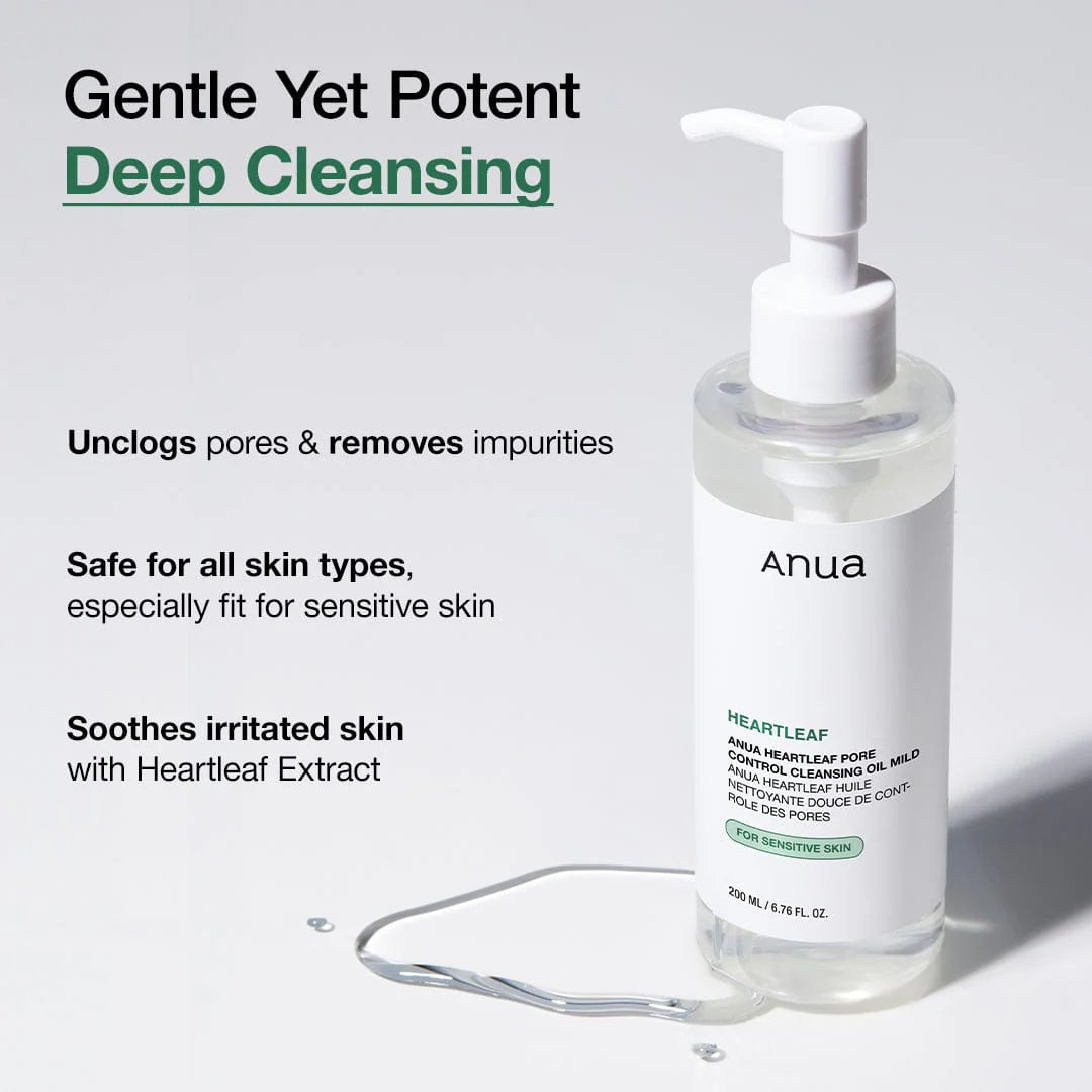 Anua - Heartleaf Pore Control Cleansing Oil Mild (200 ml)