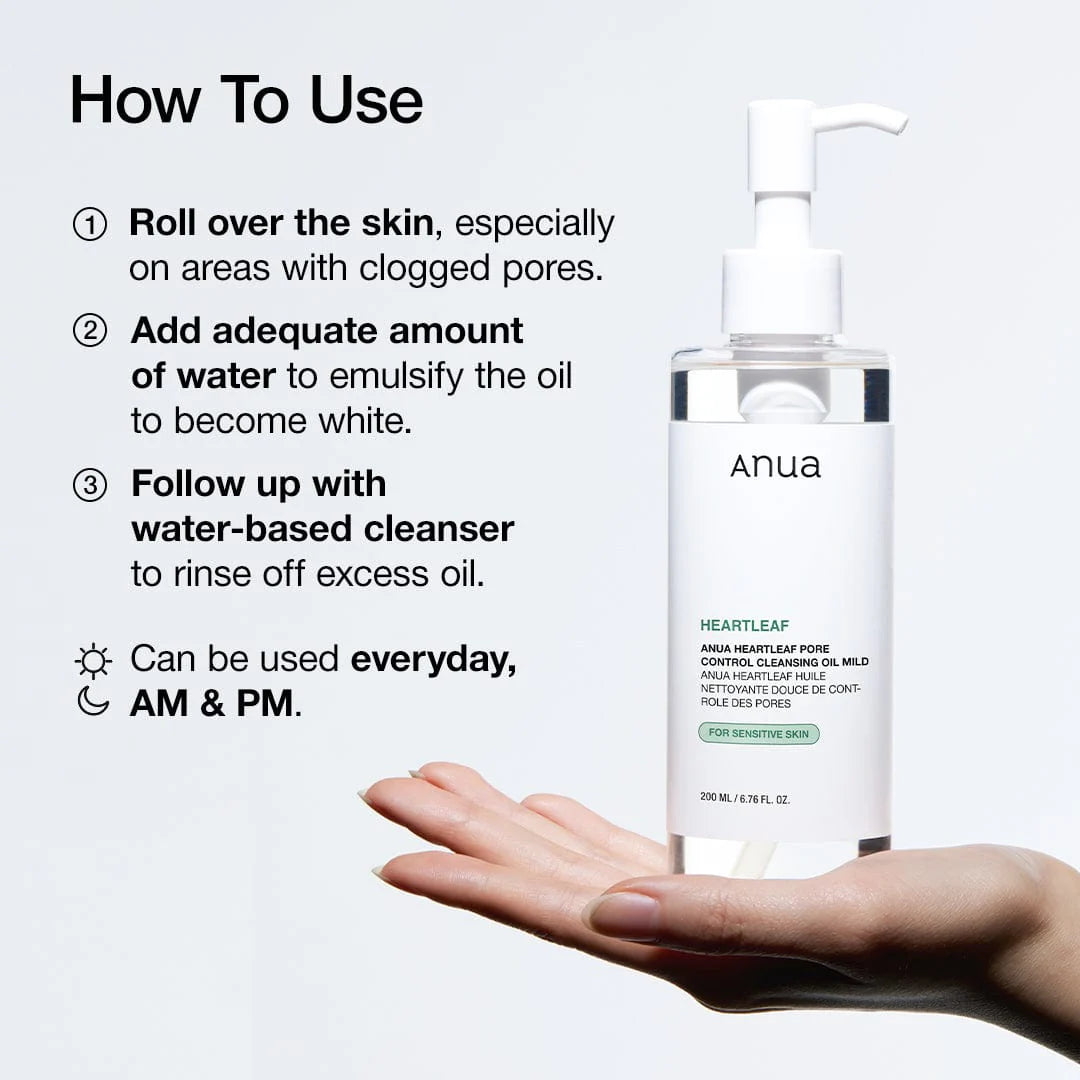 Anua - Heartleaf Pore Control Cleansing Oil Mild (200 ml)